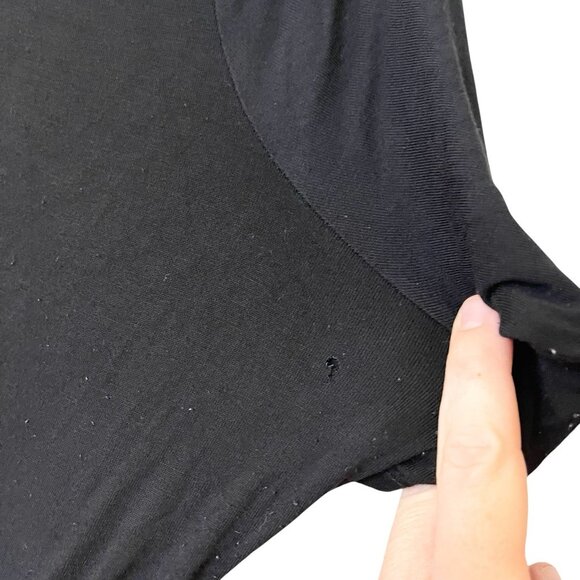 Torrid Cowl Neck Skater Dress Super Soft Knits Black Solid Stretchy Fall 2X - Picture 5 of 8